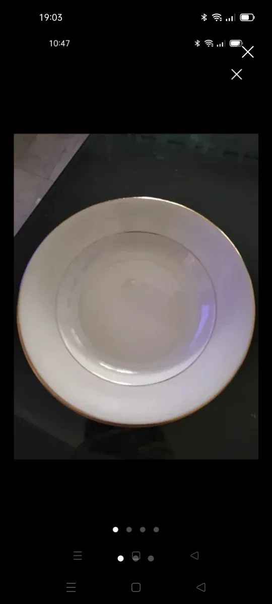 Sopera y platos de la cartuja de sevilla