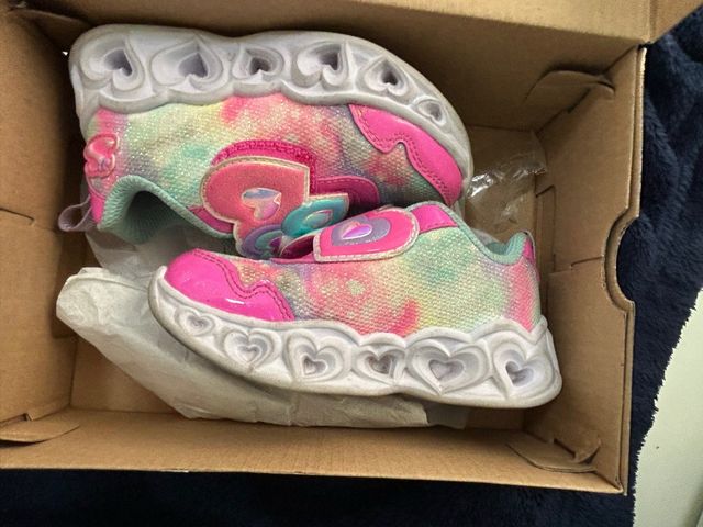 Zapatillas Skechers Niña Luces Talla 23