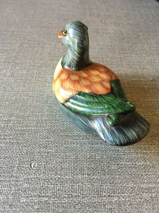 Pato de porcelana antiguo decorativo