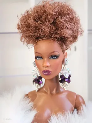 Pendientes Joya Barbie Integrity Toys Morado