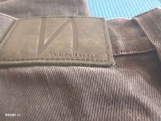 Pantalón Nudie Jeans Talla M Gris