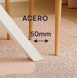 Mesa centro ovalada roble y blanco