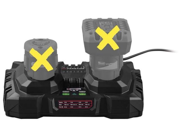 Cargador Doble Parkside 12V