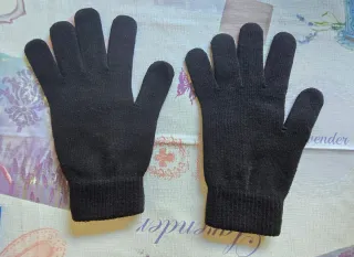 Guantes de invierno unisex negros