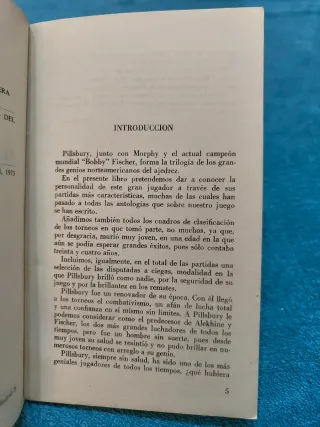 Libro Ajedrez Pillsbury el genio del ataque.