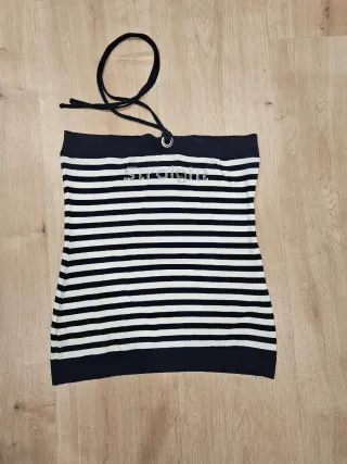 Top marinero rayas blanco y azul