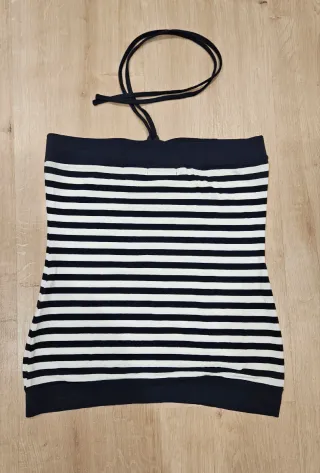 Top marinero rayas blanco y azul