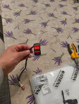 Botón paro motor con faston