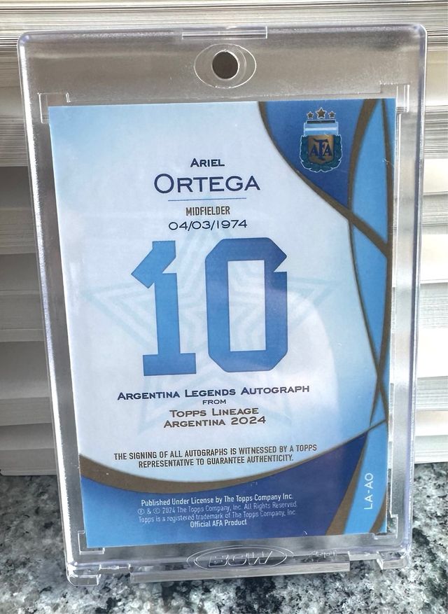 Ariel Ortega auto 66/99 Topps Lineage