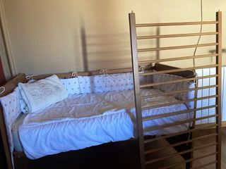 Cuna de madera con protectores posibilidad colecho