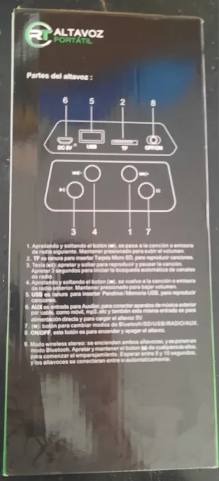 Altavoz Portátil RT 7073 LED