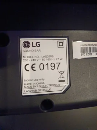 Barra de Sonido LG Negra