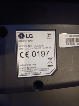 Barra de Sonido LG Negra