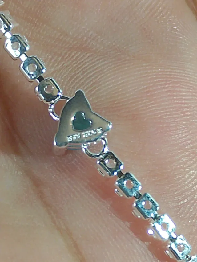 Pulsera Pandora Corazón Azul Plata