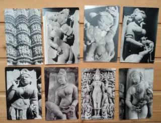 Lote postales fotográficas Khajuraho en India