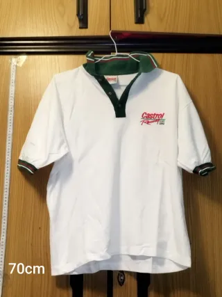 Polo CASTROL RACING Moda Hombre invierno Vintage L