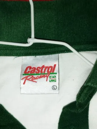Polo CASTROL RACING Moda Hombre invierno Vintage L