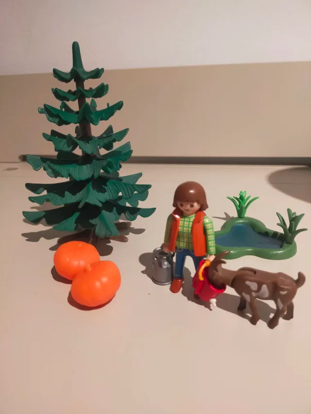 Lote Playmobil Carreta Spirit, granjera, paisaje..