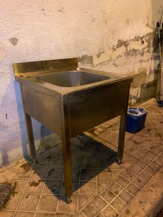 Fregadero industrial acero inoxidable