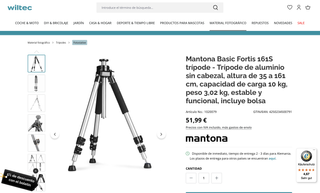 Trípode de viaje para cámara
