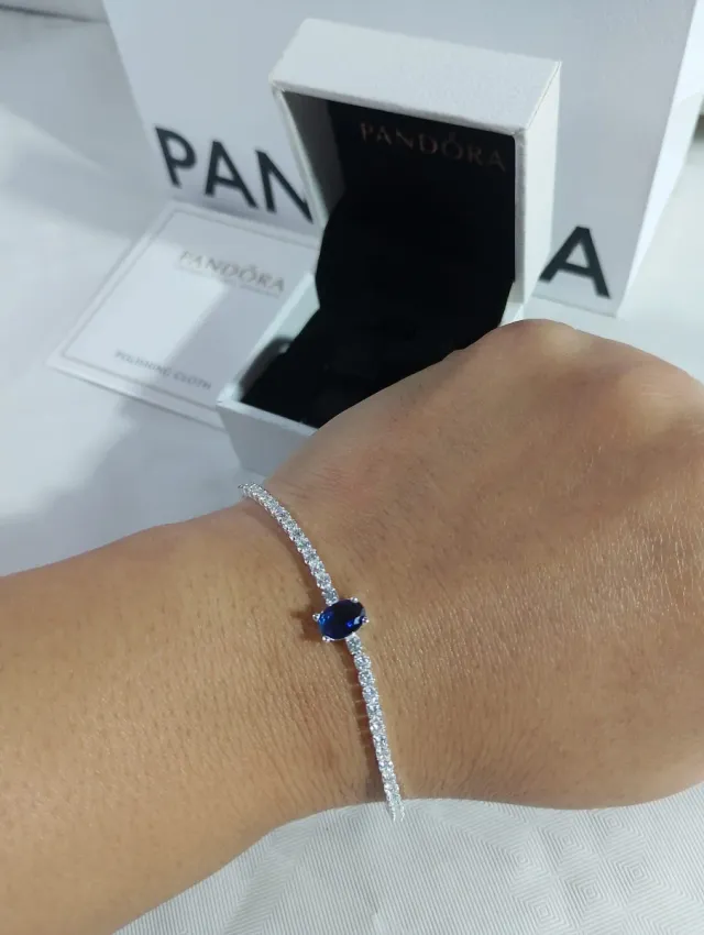 Pulsera Pandora Plata . ajustable de 18 a 20 cm