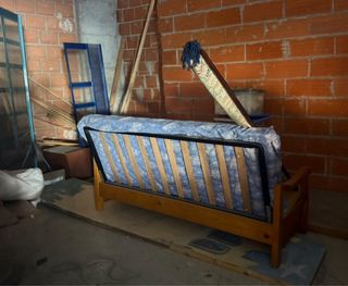 Sofá Cama Estilo Provenzal Madera