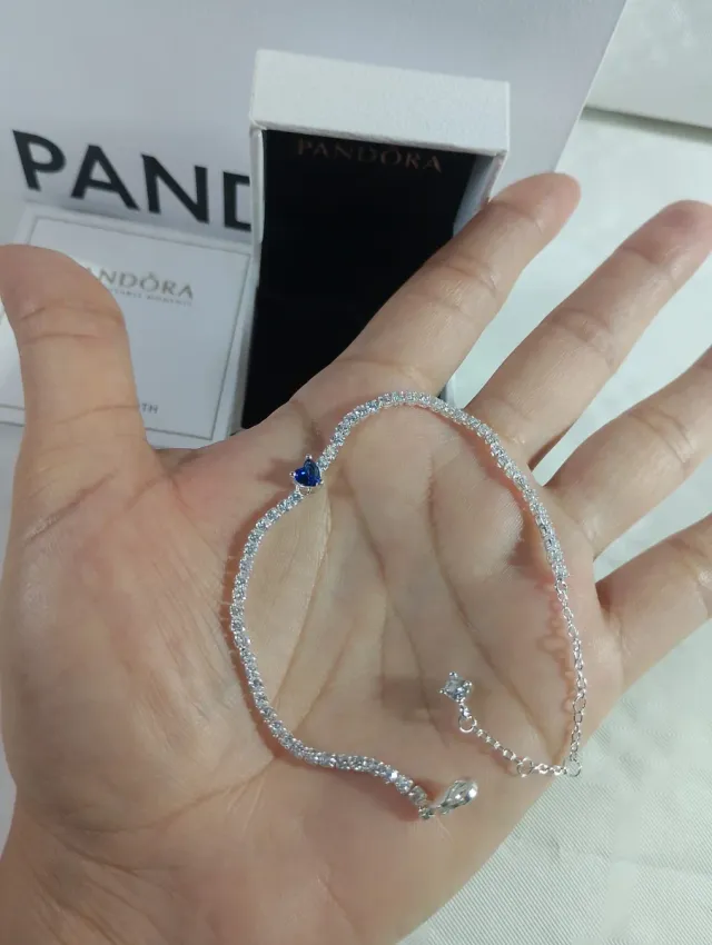Pulsera Pandora Corazón Azul