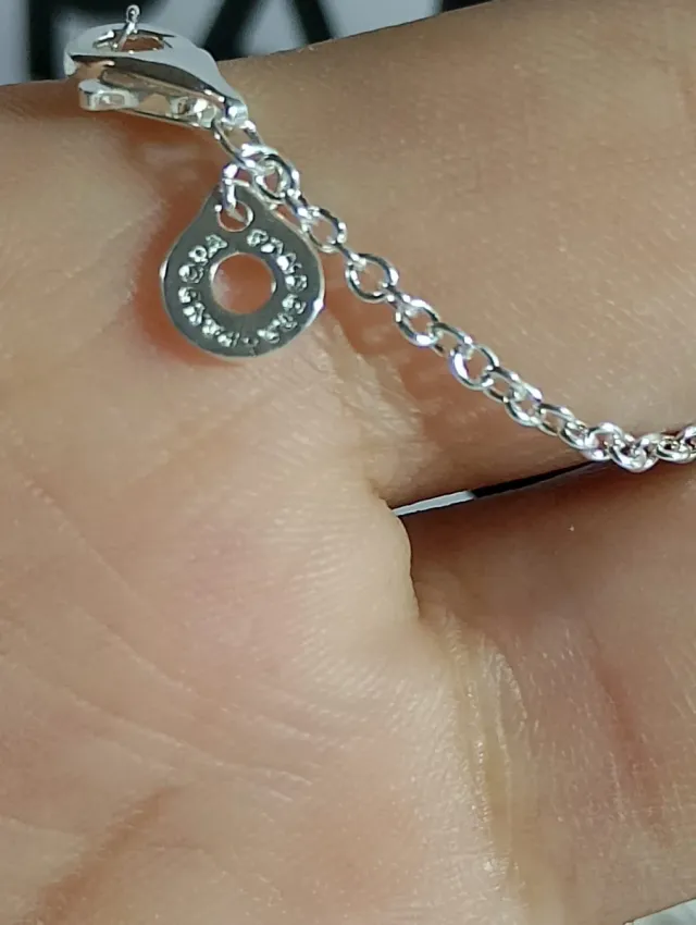 Collar Pandora Plata Doble Aro