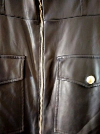 Vestido negro efecto piel sin estrenar