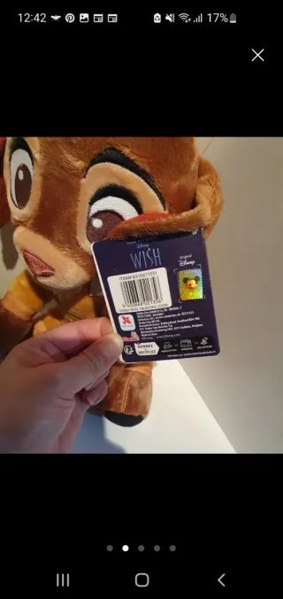 Peluche Disney Valentino 23cm Nuevo