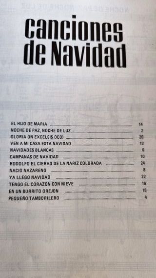 Partituras Canciones de Navidad - Cifrado Guitarra