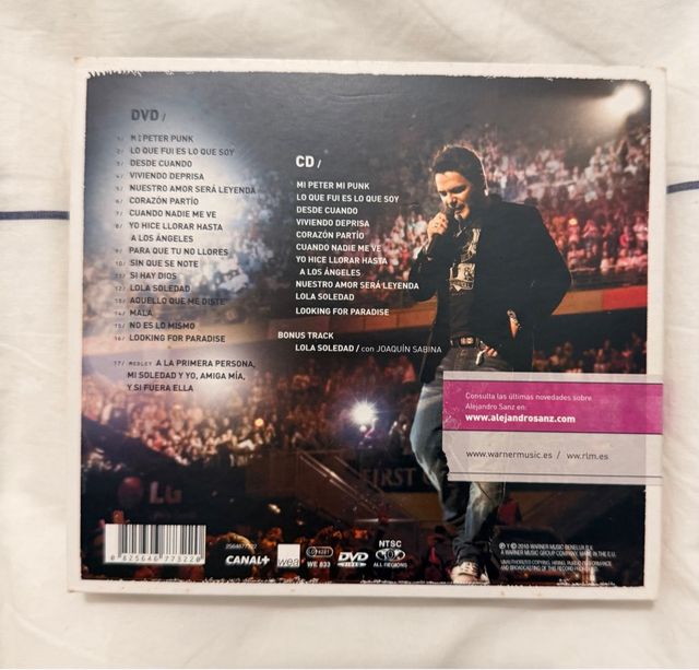 CD Alejandro Sanz Canciones para un Paraíso En Viv