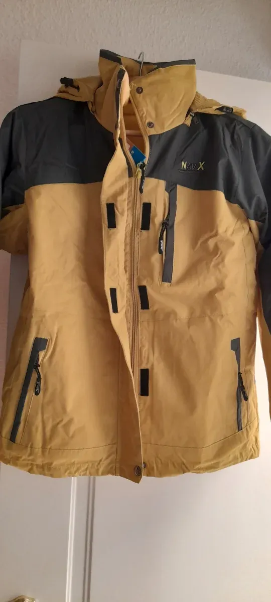 Cazadora NavX niño gris y amarilla