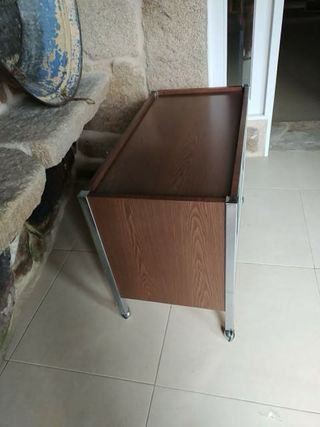 Mueble almacenaje vintage madera y metal