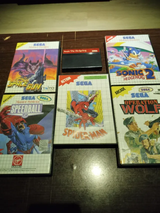 Juegos Sega Master System II: Sonic, Spiderman, et