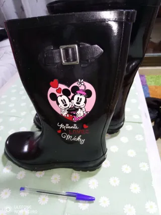 Botas de agua Disney Minnie Mickey Talla 35