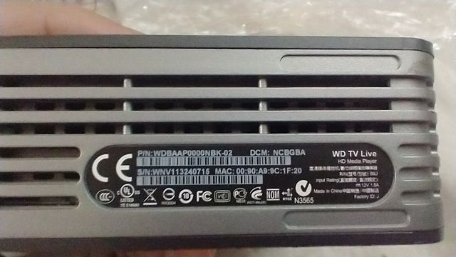 Reproductor multimedia WD TV Live