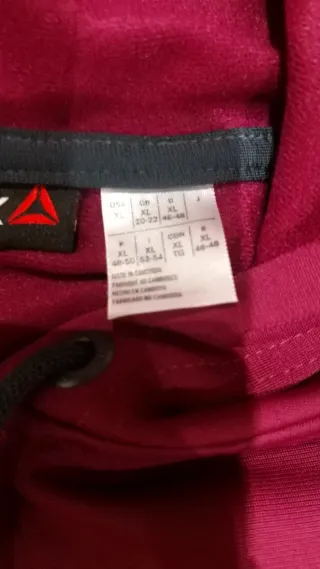 Chándal Reebok Talla XL.