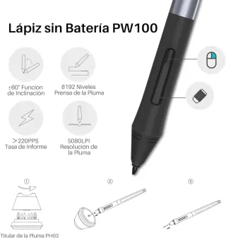 Huion Inspiroy H1161 Tableta Gráfica