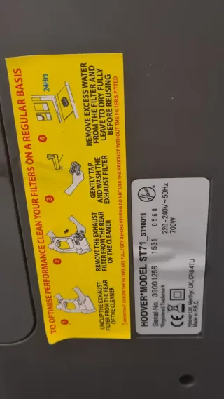 Aspirador sin bolsa HOOVER Synthesis ST 10 Parket