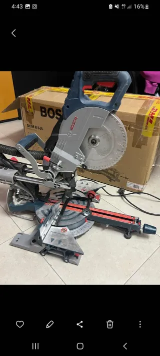 Ingletadora Bosch GCM 8SJL con láser