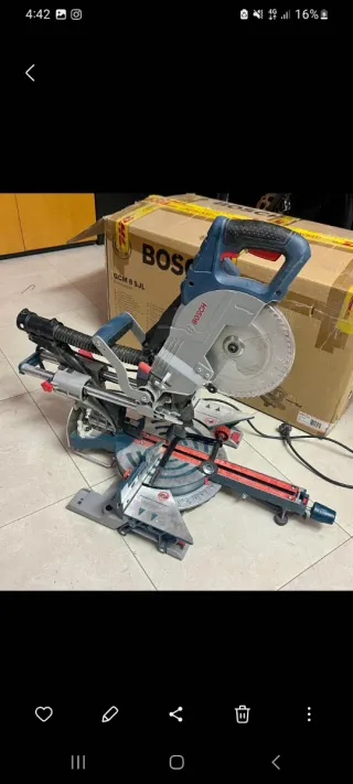 Ingletadora Bosch GCM 8SJL con láser