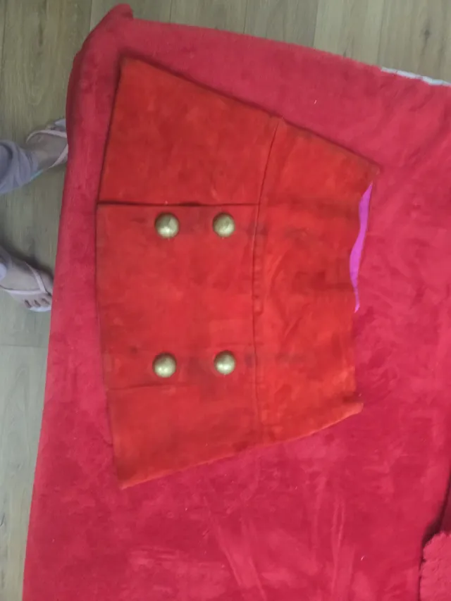 Minifalda DosP cuero roja