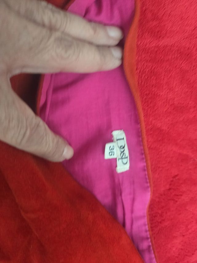 Minifalda DosP cuero roja