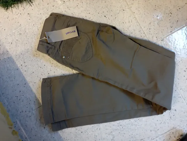 Pantaloni Gas donna verde oliva