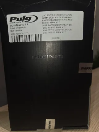 Topes anticaída Puig Honda CB650R