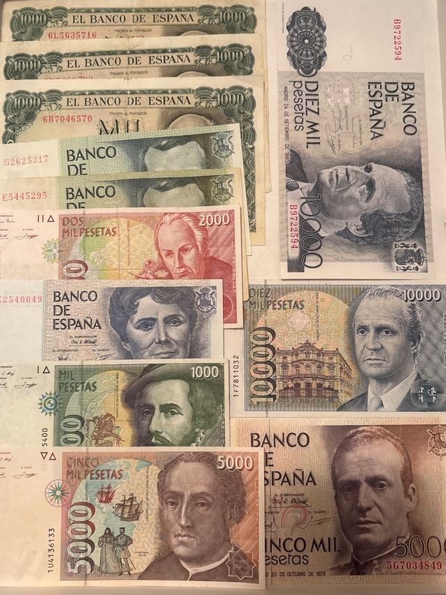 Billetes de Pesetas Españolas