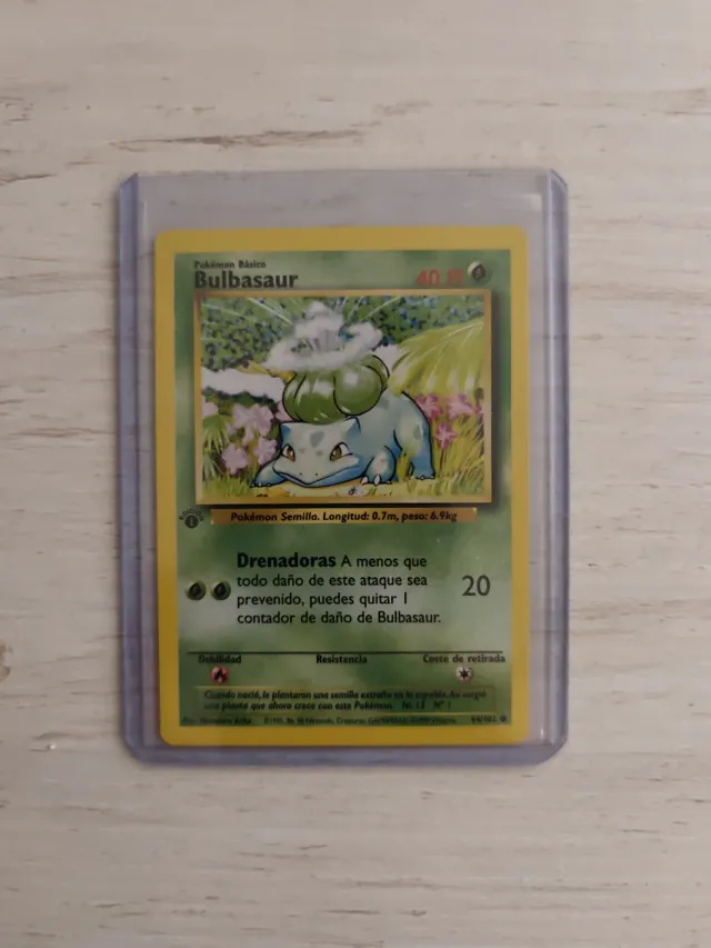 Carta Pokémon Bulbasaur Base Set 1ed