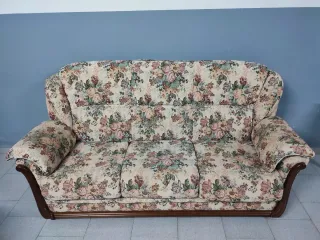 Sofá vintage 3 plazas floral
