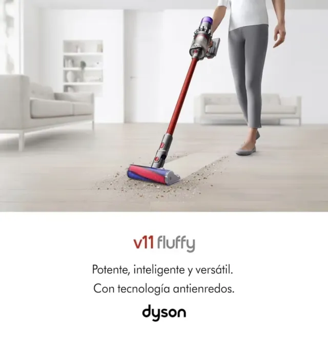 Dyson V11 Fluffy Premium Níquel/Rojo NUEVO